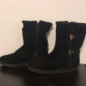 Talbots Black suede boots